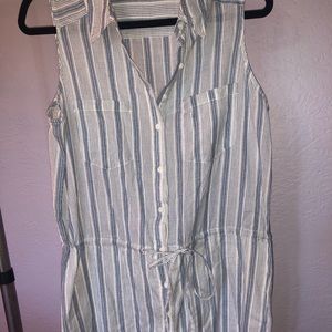 Mini sleeveless t-shirt dress